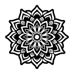 An icon of bardo mandala crafted in glyph style