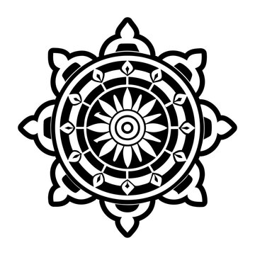 An icon of bhavachakra designed in solid style