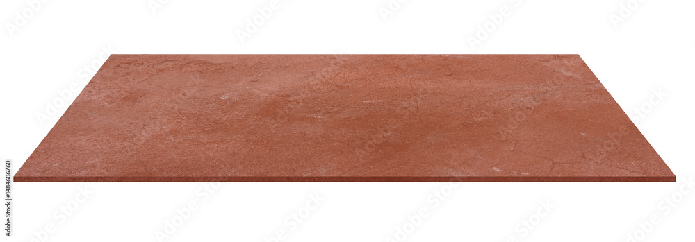 Poster cement floor texture background,image perspective orang red concrete shelf rough surface,top table i