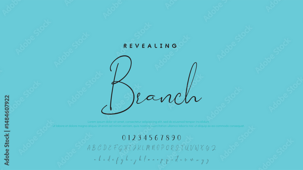 Poster handwrite signature font calligraphy logotype script brush font type font lettering handwritten