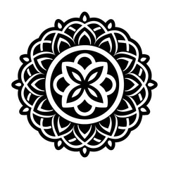 A glyph style icon of spirit mandala flow