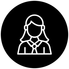 College Student Female Icon