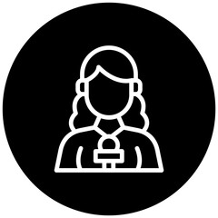 Journalist Female Icon