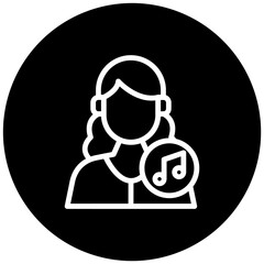 Singer Female Icon