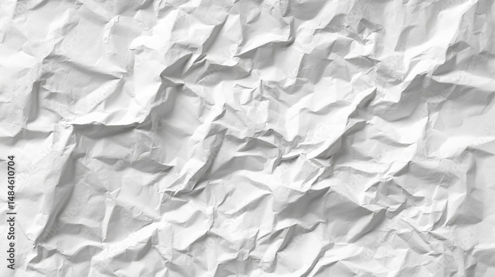 Poster high resolution crumpled white paper texture background image ideal for design projects and digital 