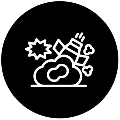 Spaceship Crash Icon