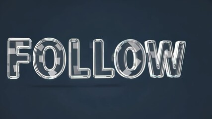 follow text sign 4k video - Powered by Adobe