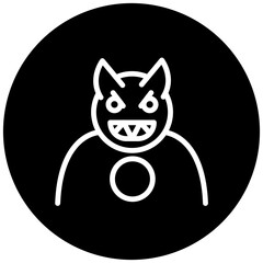 Fototapeta premium Demon Icon