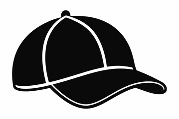 baseball  cap silhouette vector