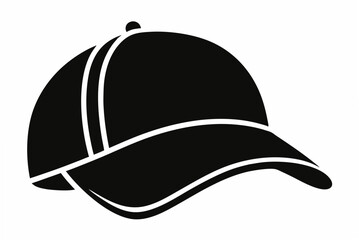 baseball  cap silhouette vector