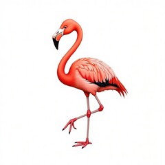 Fototapeta premium flamingo on a black background