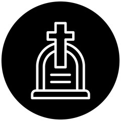 Obraz premium Cemetery Icon