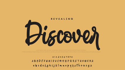 Signature script lettering font.