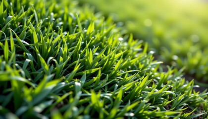 this is a close up photograph of a field filled with freshly cut grass