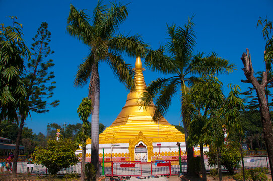 Gold Monastery in Lumbini, Nepal
