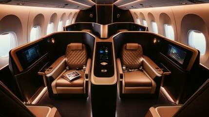 Luxury Airplane First Class Cabin Design