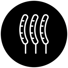Sausage on a Stick Icon