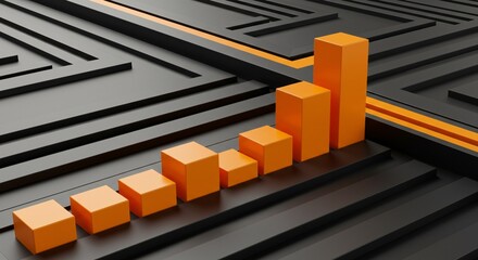 3d maze concept cool background