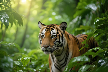 tiger in the jungle