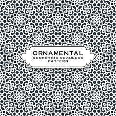 Ornamental geometric seamless pattern vector