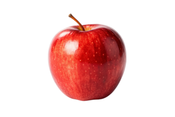 red apple isolated on white