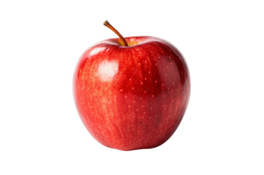 red apple isolated on white