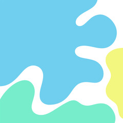 Modern abstract background of irregular organic shapes of spots, vector illustration. Background with space for text for decoration, design, poster, banner, label. Multicolored curved shapes