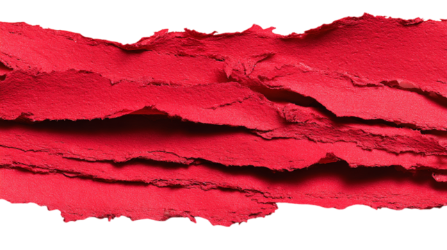 Abstract red lipstick swatch texture background image high resolution colorful crimson makeup product cosmetic on transparent background art