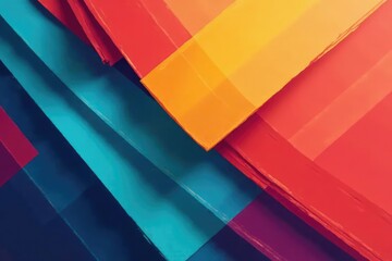 Geometric abstract wallpaper with bold lines and vibrant colors, home, colors, decor