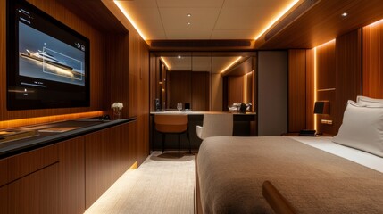 Luxurious Modern Yacht Cabin Interior Design