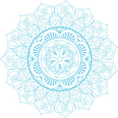 Beautiful flower art and mandala vector design