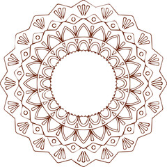 Beautiful flower art and mandala vector design
