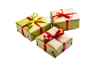 Obraz premium gift box isolated on white background