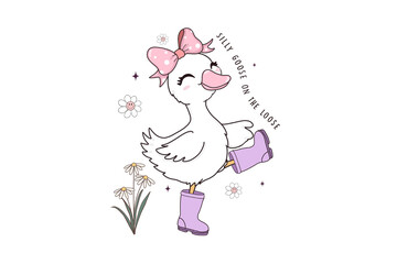 Silly Goose on the Loose – Silly Goose Sublimation Design 