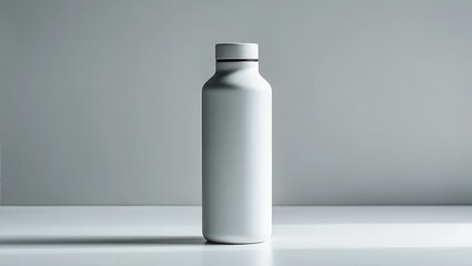 White Water Bottle, Drink Container, Clean Design