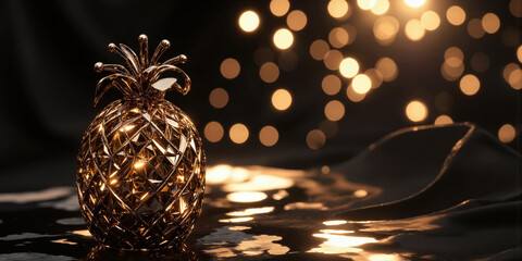 Soft Gold & Midnight Black Radiance - A luxurious combination of soft gold with deep midnight black, perfect for upscale