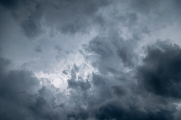 Gray sky before the storm is coming soon