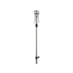 Obraz premium Adjustable Height Metal Bird Feeder Stand for Outdoor Use