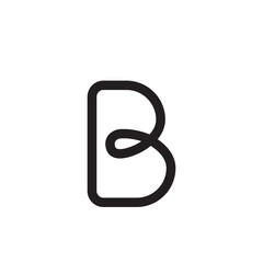 Obraz premium Capital letter B with stylized design