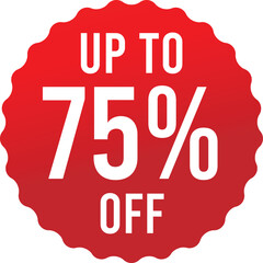 75 Off Sticker Discount Banner Vector Template in Image 2025,75 Sticker Discount Banner PNG 2025,75 Off Banner Image free,Up To 75% Off Banner Vector PNG Image,