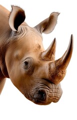 rhino isolated on white