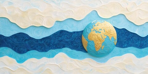 Climate crisis forecast global environmental impact art abstract conceptual artwork vibrant viewpoint
