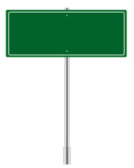 Blank green road sign PNG on transparent background, perfect for design use.