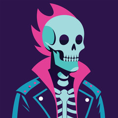 Gothic ghost floating vector on white background icon outline vector illustration