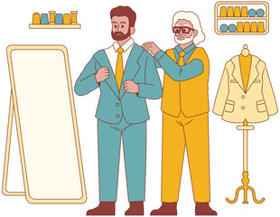 Fitting Model in a Suit