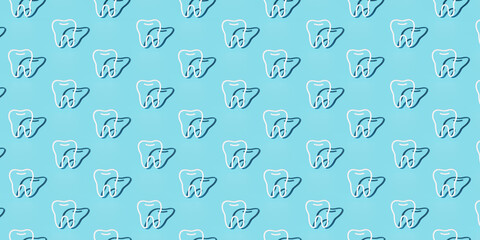 Pattern of tooth. 3d render.