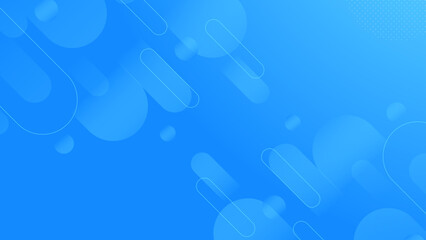 Abstract blue background with fluid wavy shapes
