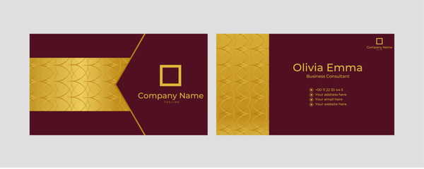 Abstract classic design business card template