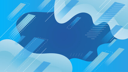 Geometric Blue Gradient Abstract Background