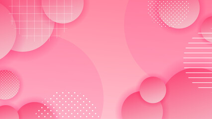 Abstract Pink Gradient Geometric Background